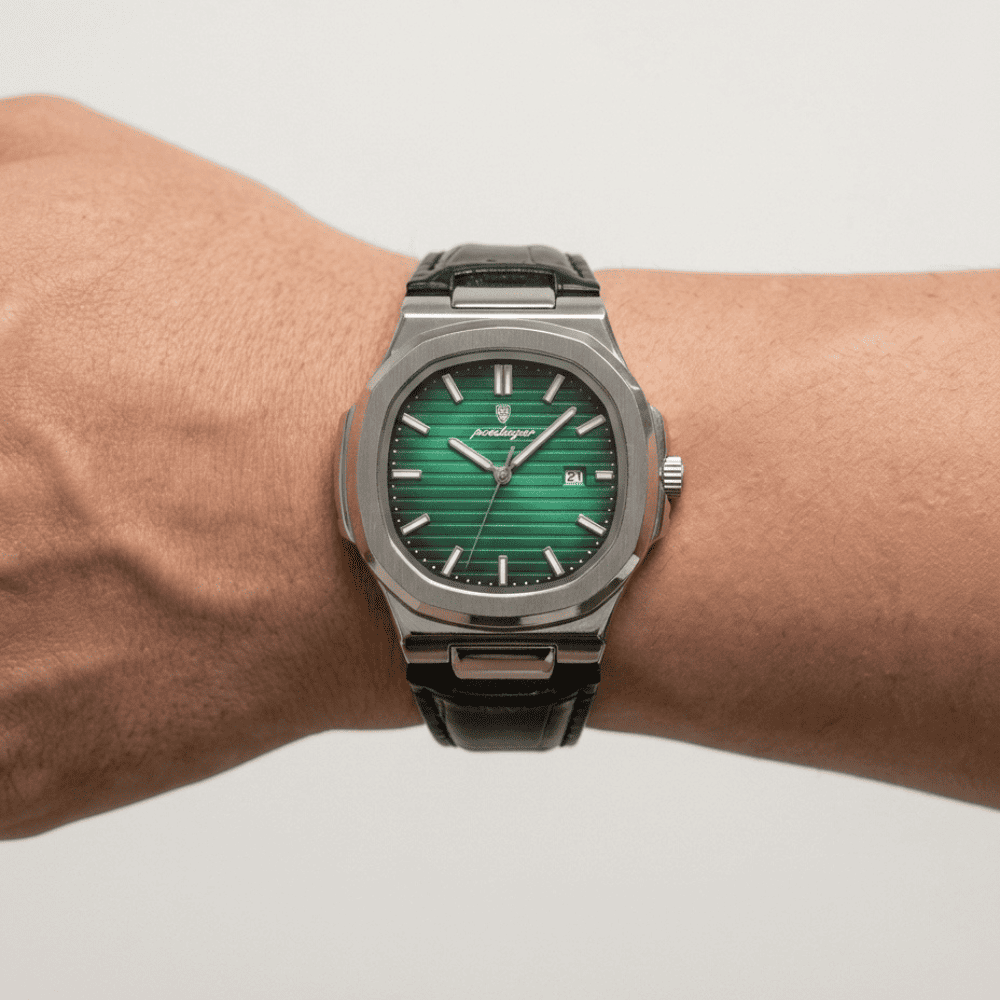 Quartz Watch – Leather Strap Date Luminous Edition