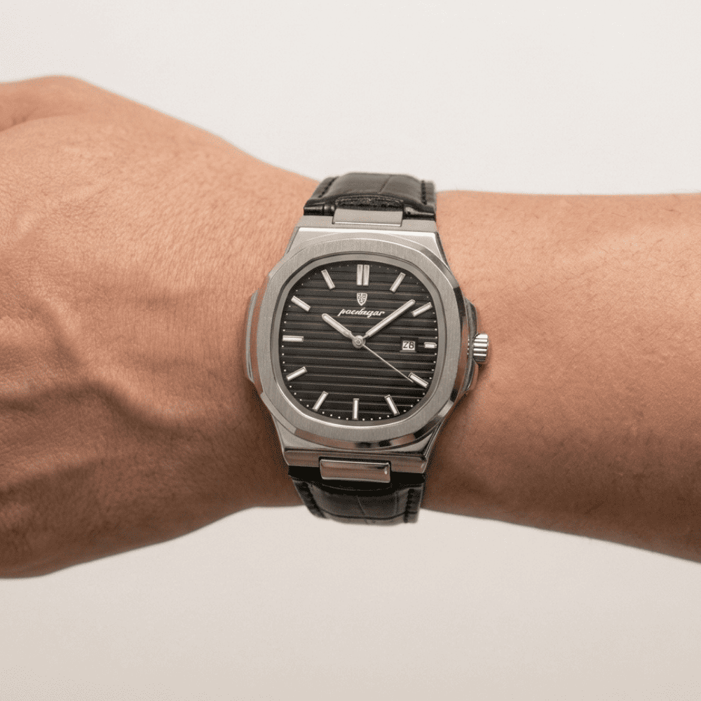 Quartz Watch – Leather Strap Date Luminous Edition