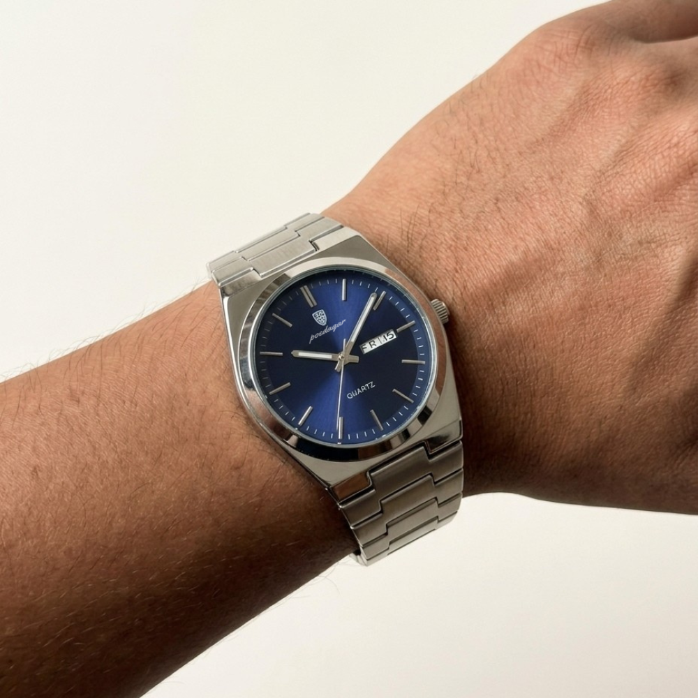 Quartz Watch – Stainless Steel Emerald Green Edition