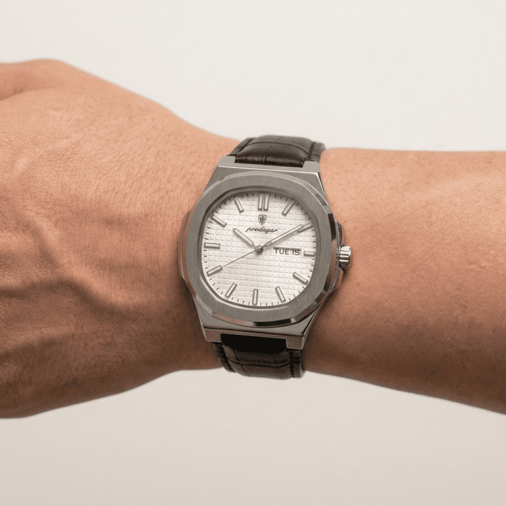 Quartz Watch – Leather Strap Date Luminous Edition