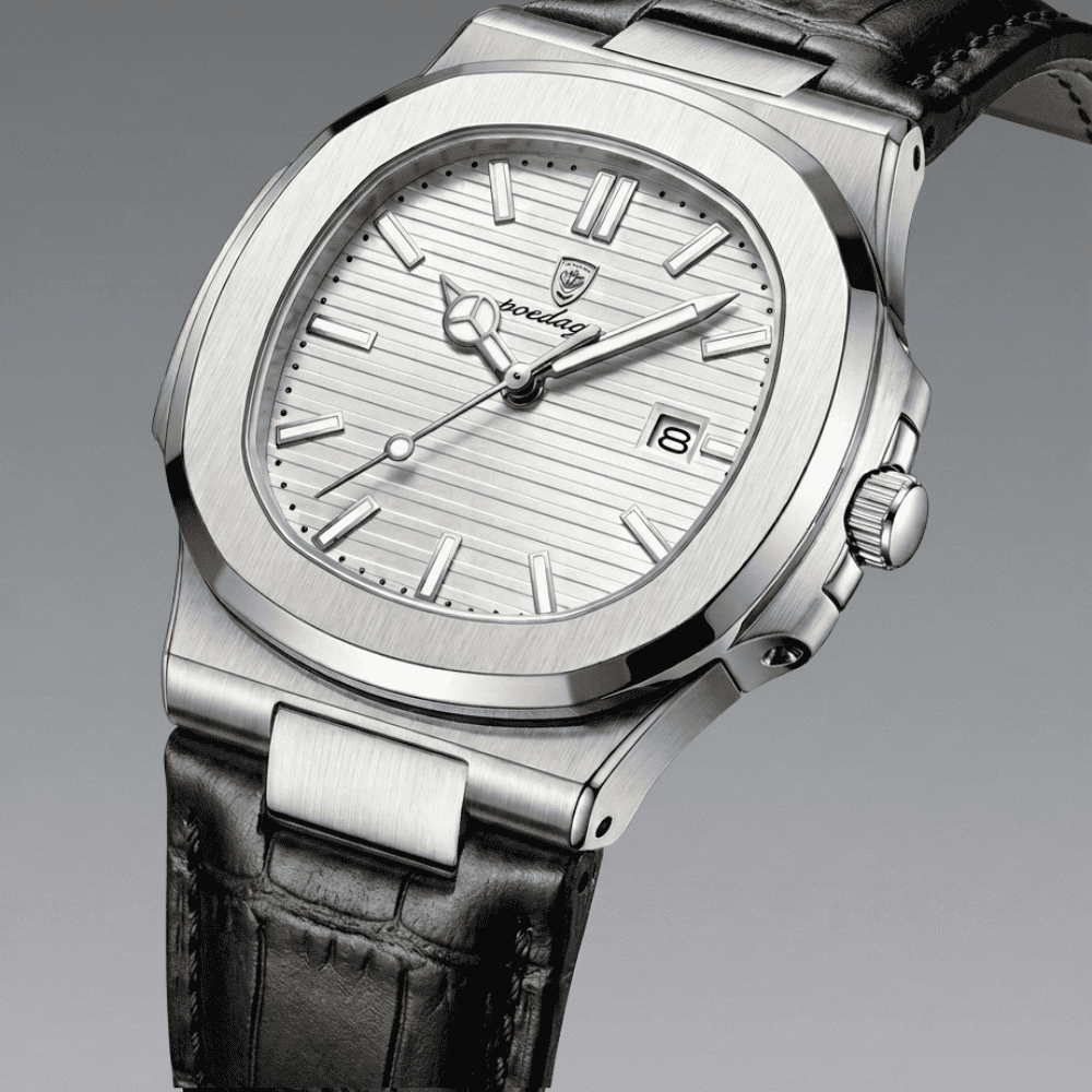 Quartz Watch – Leather Strap Date Luminous Edition