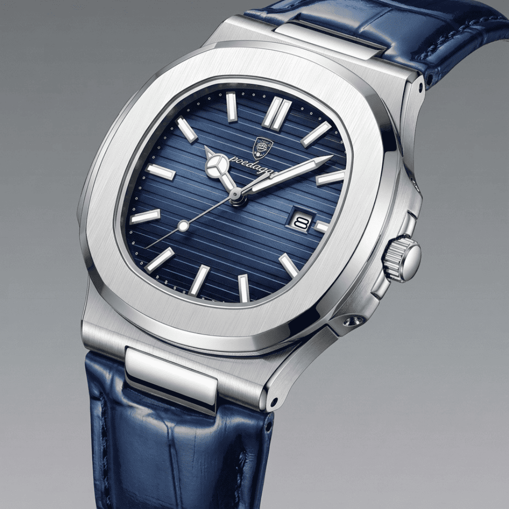 Quartz Watch – Leather Strap Date Luminous Edition