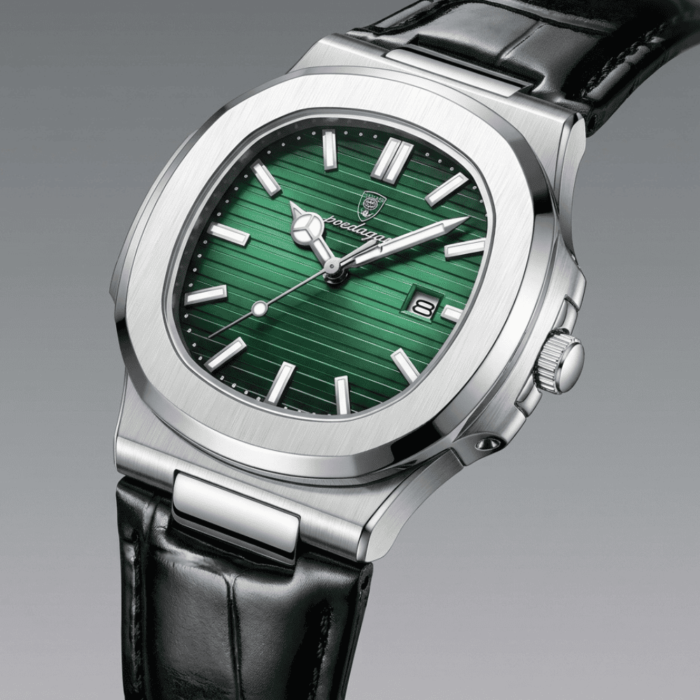 Quartz Watch – Leather Strap Date Luminous Edition