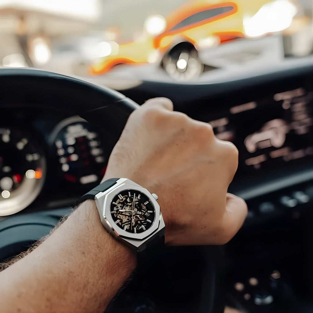 Automatic Watch – Octagonal Steel Silicone Edition