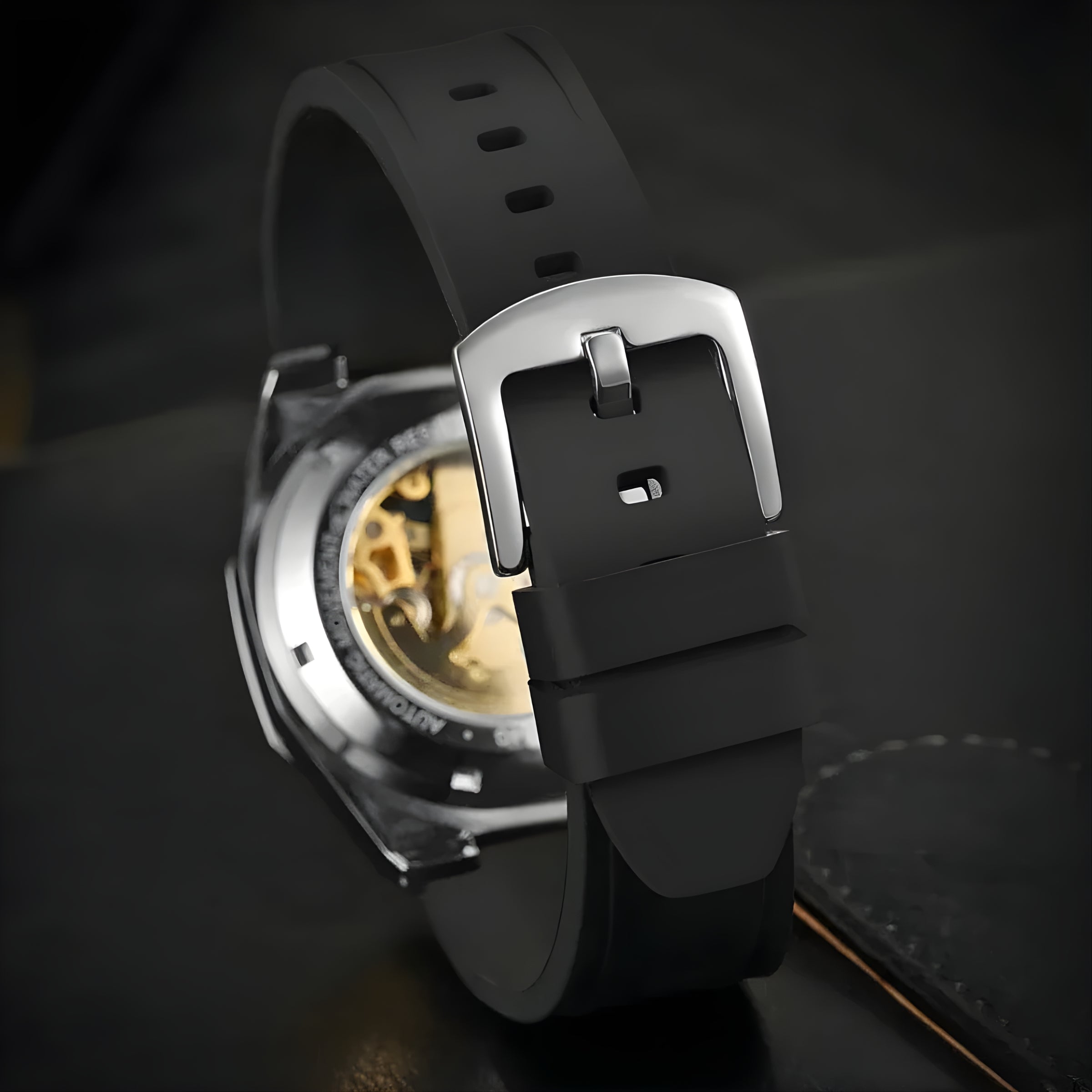Automatic Watch – Octagonal Steel Silicone Edition