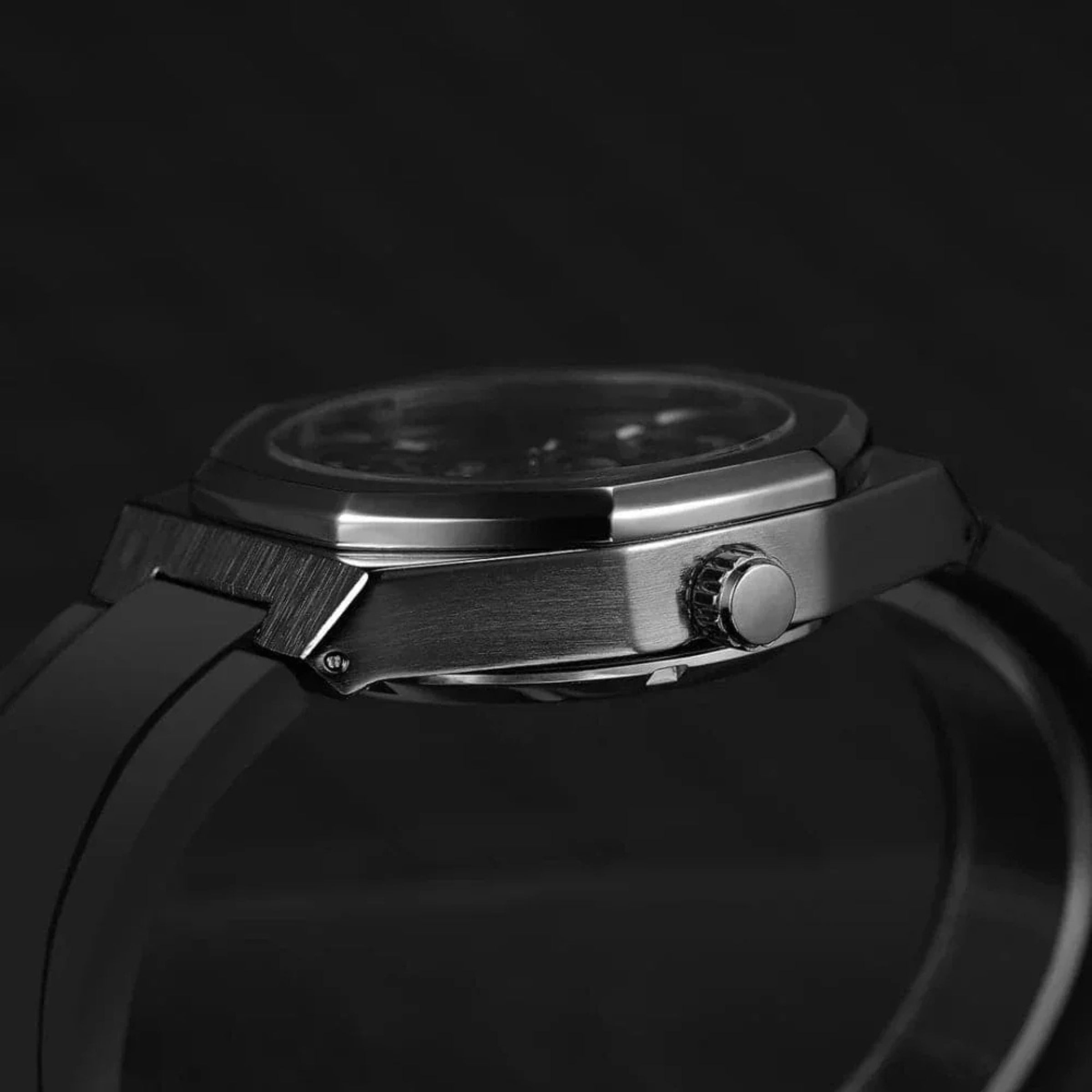 Automatic Watch – Octagonal Steel Silicone Edition
