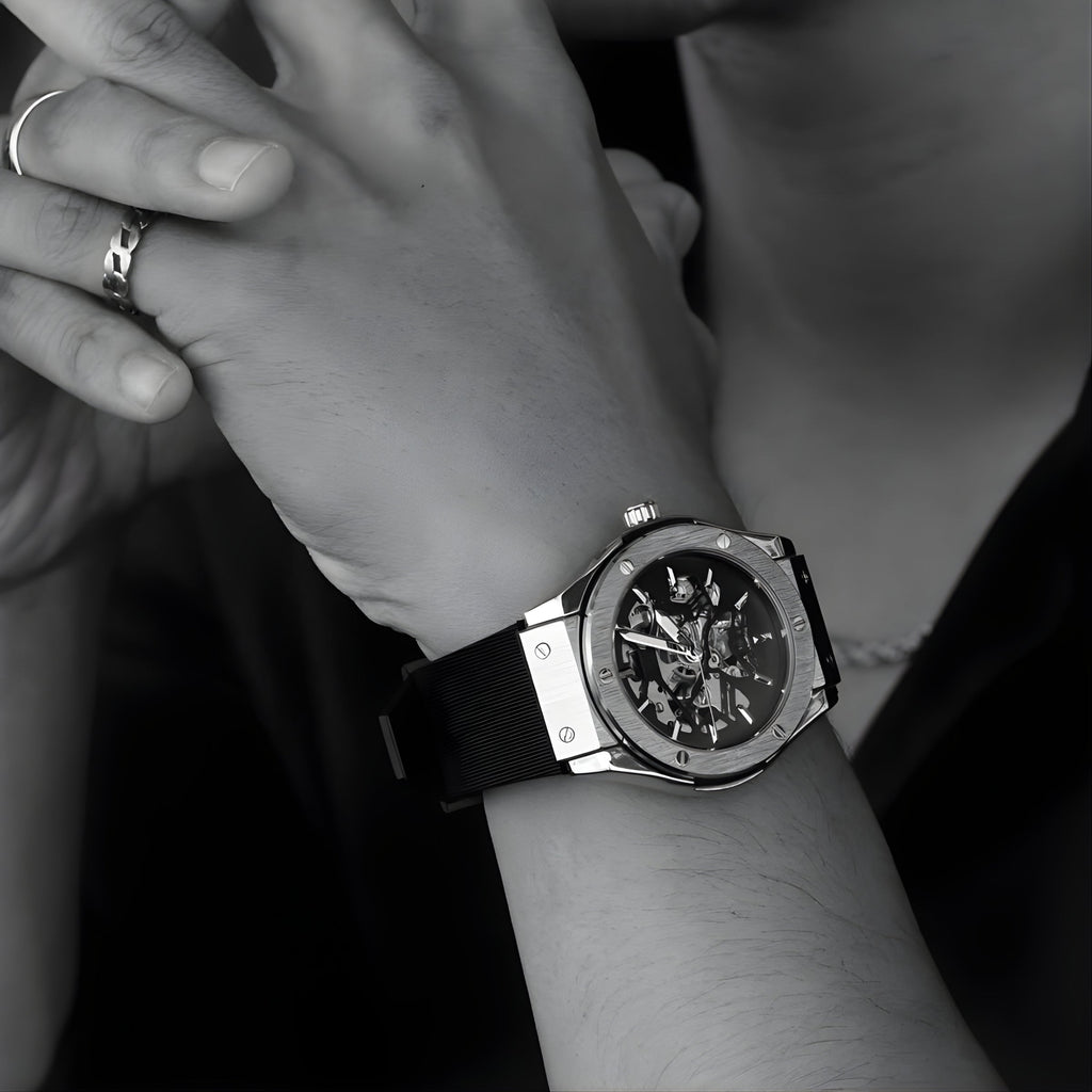 Automatic Watch – Steel Gold Movement Edition