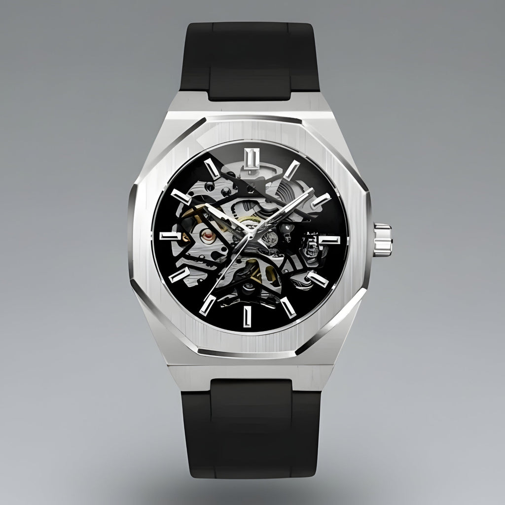 Automatic Watch – Octagonal Steel Silicone Edition