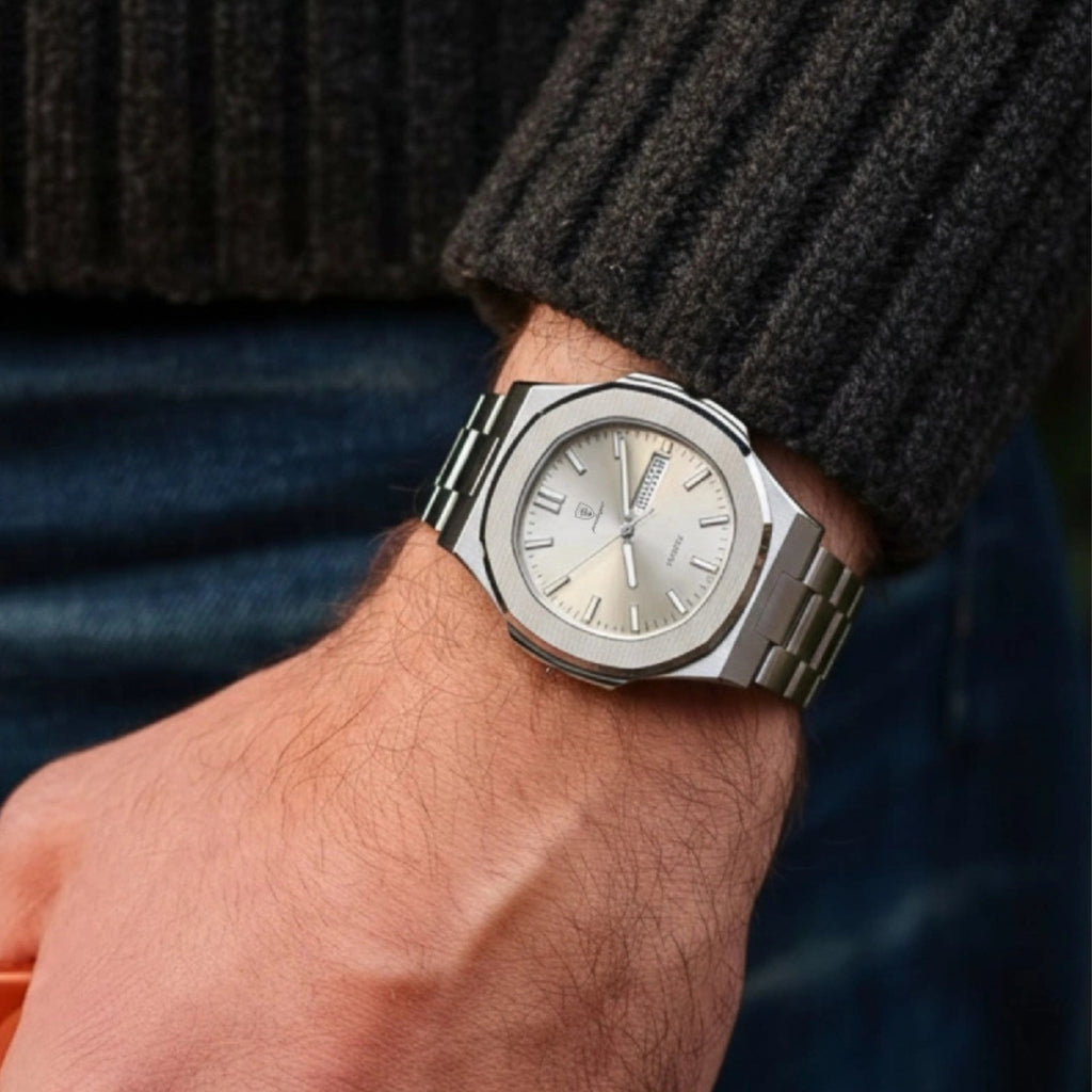 Quartz Watch – Steel Day-Date Luminous Edition