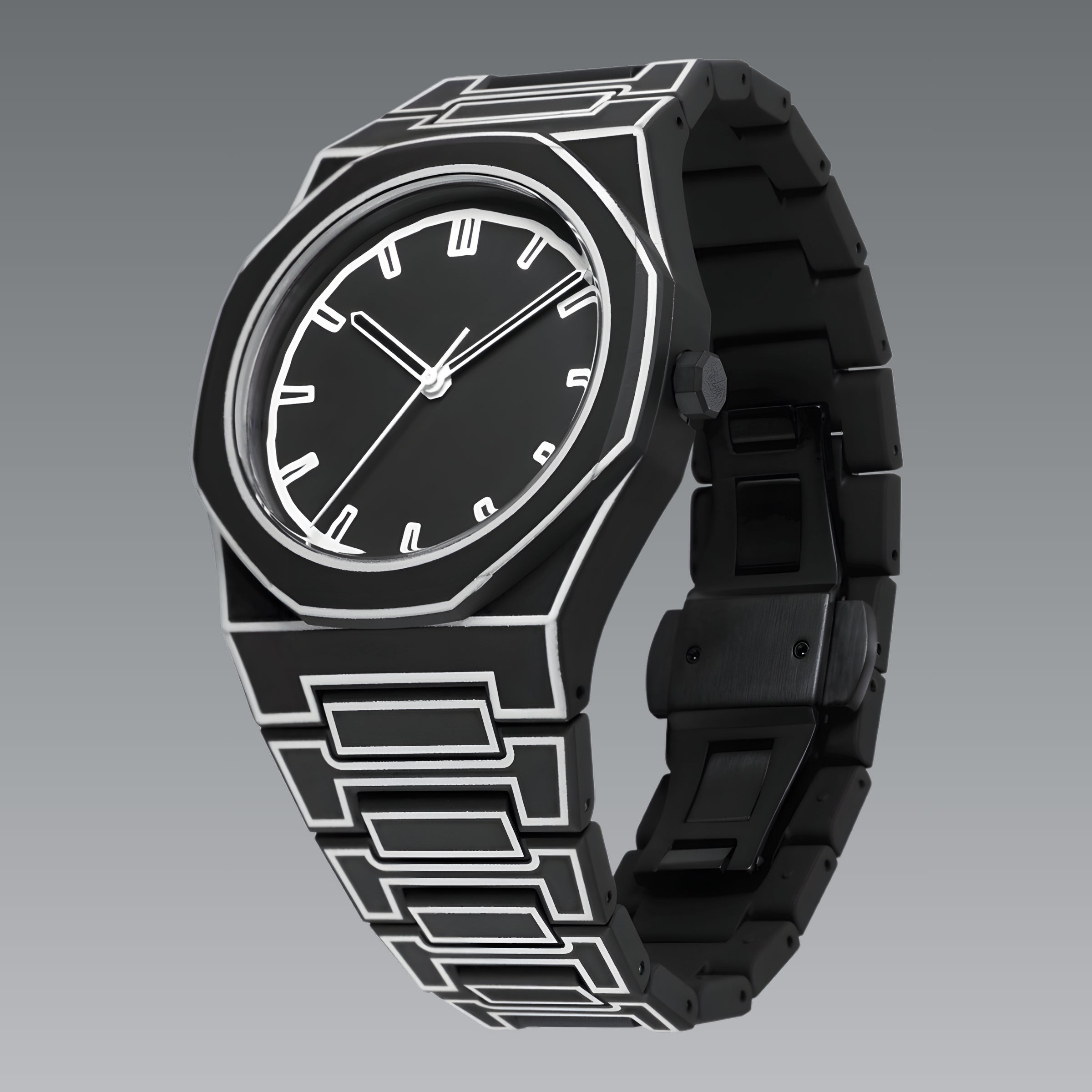 Quartz Watch – Polycarbonate Soft-Touch Black Edition