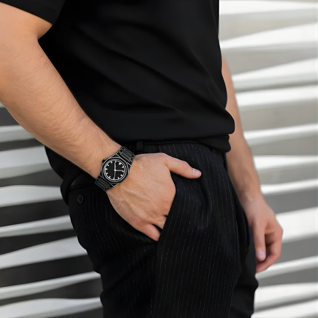 Quartz Watch – Polycarbonate Soft-Touch Midnight Black Edition