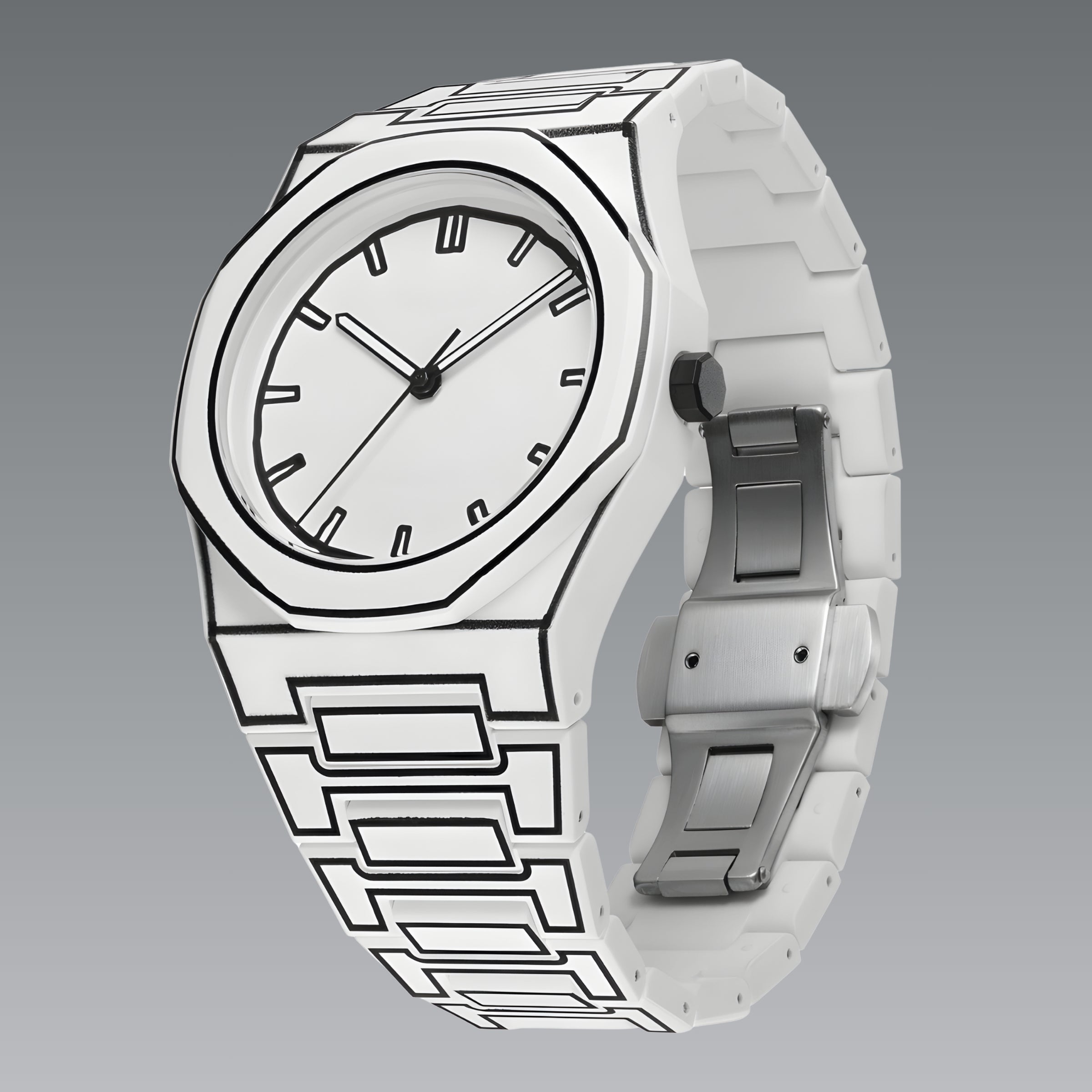 Quartz Watch – Polycarbonate Soft-Touch Black Edition