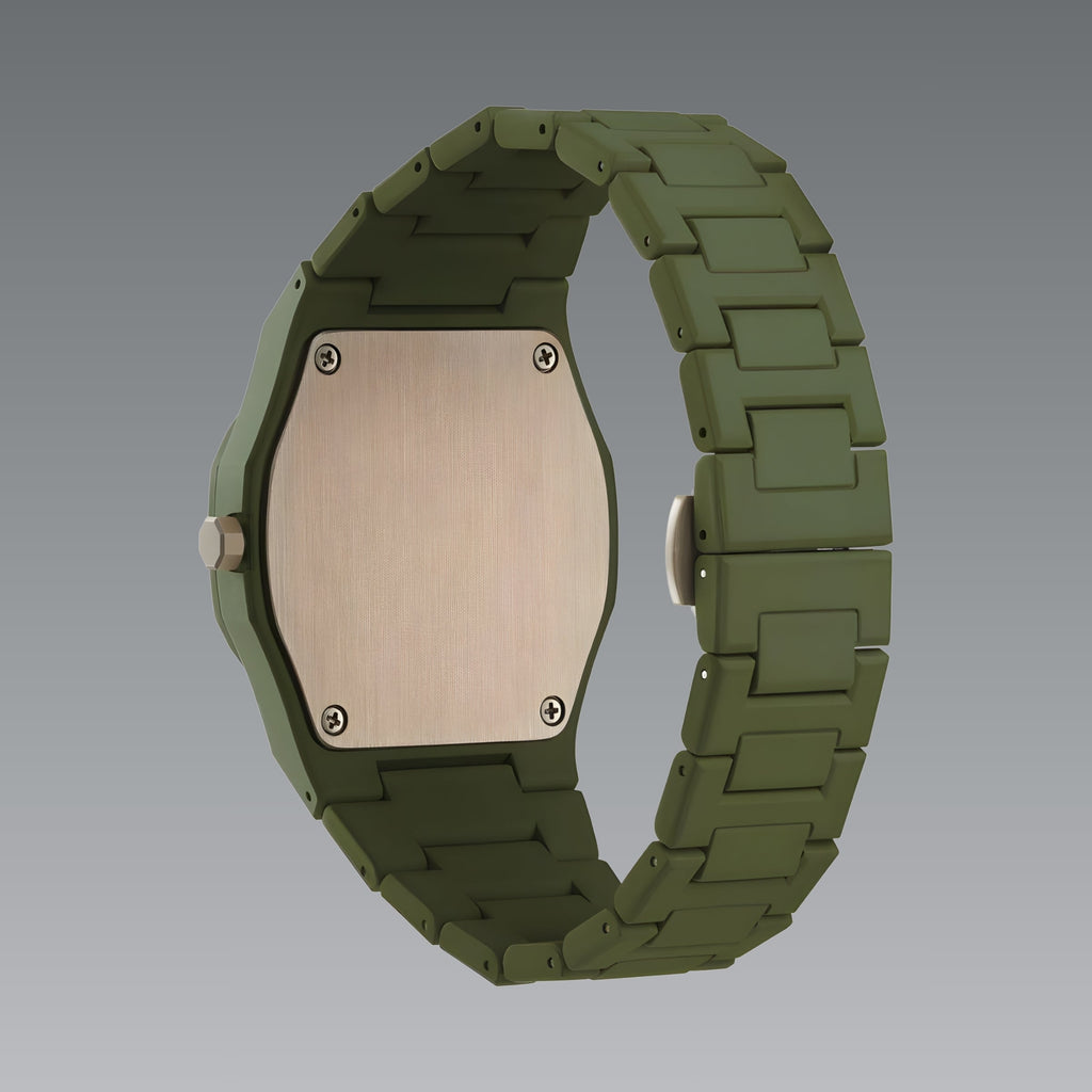 Quartz Watch – Polycarbonate Soft-Touch Forest Green Edition