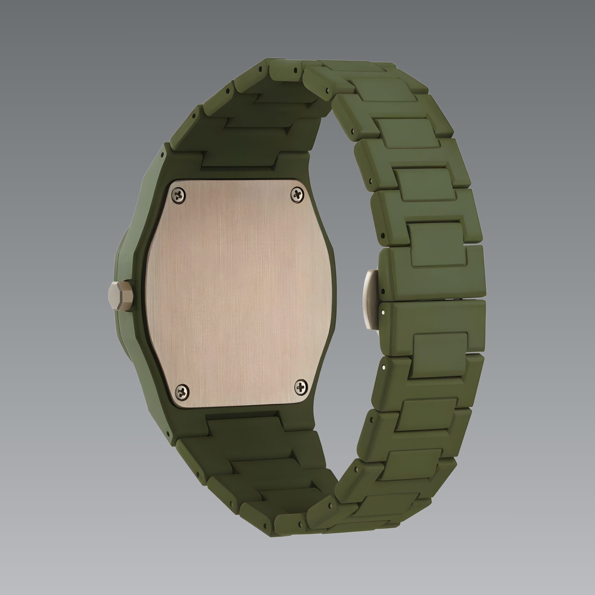 Quartz Watch – Polycarbonate Soft-Touch Forest Green Edition