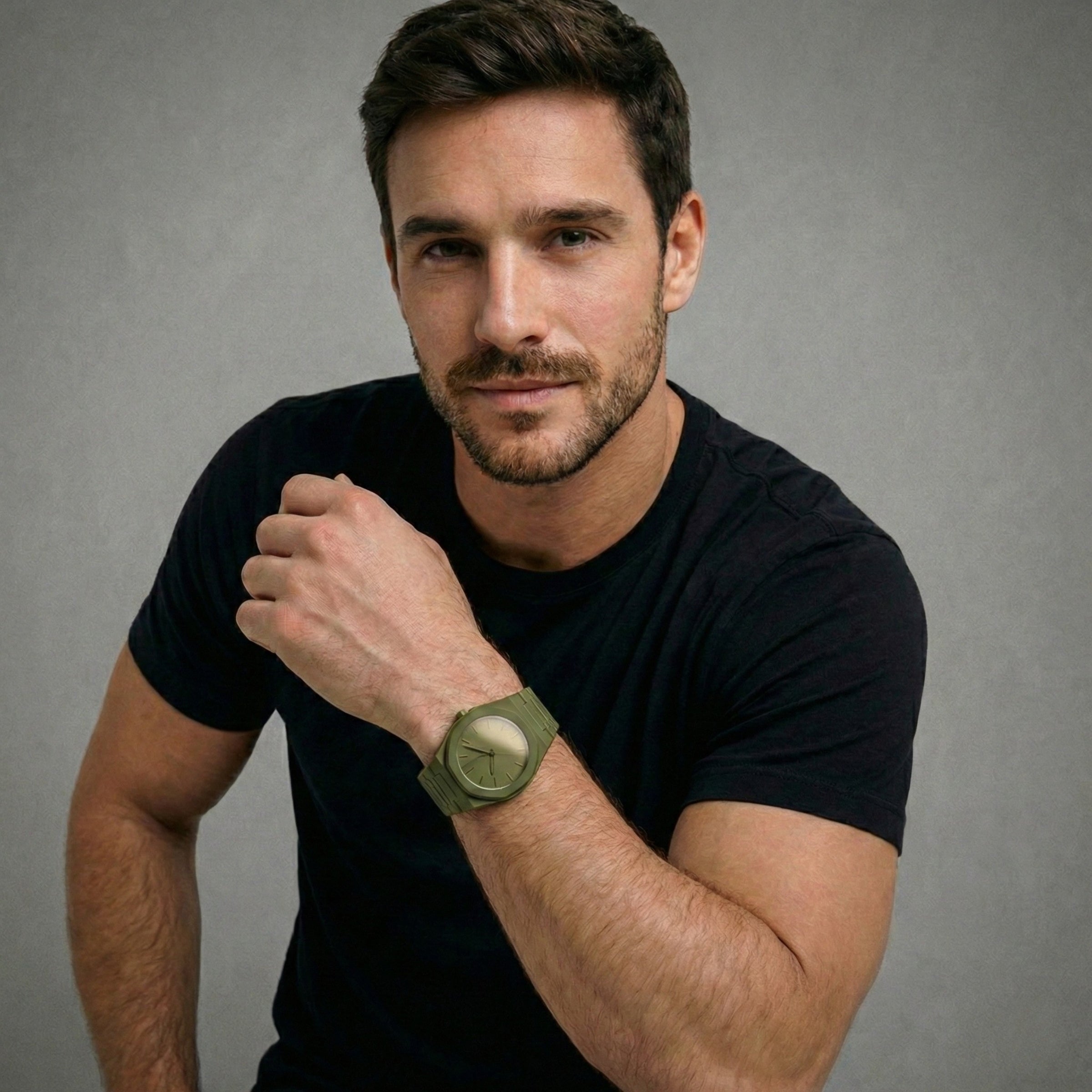 Quartz Watch – Polycarbonate Soft-Touch Forest Green Edition