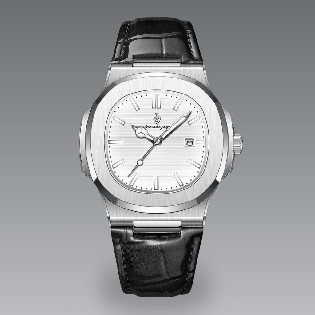 Quartz Watch – Leather Strap Date Luminous Edition