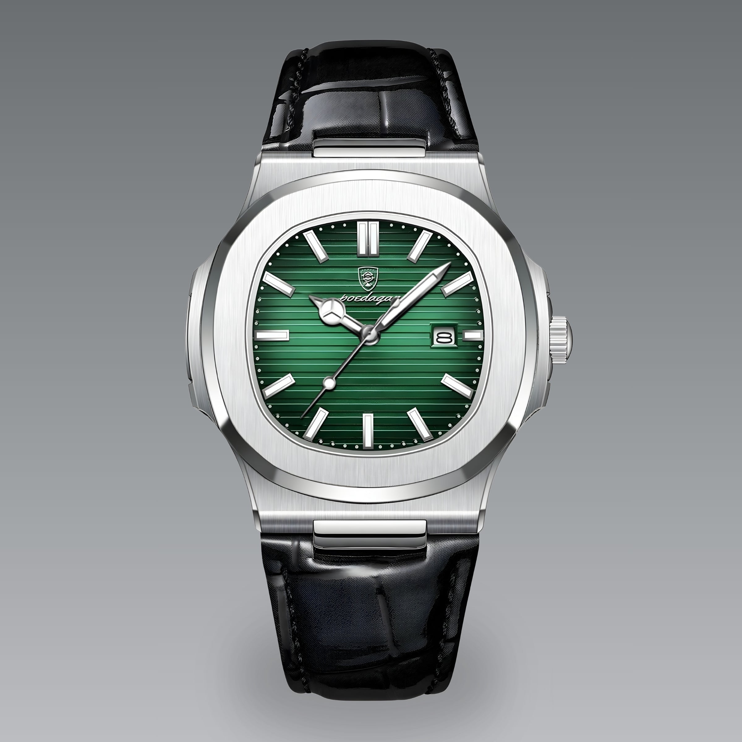 Quartz Watch – Leather Strap Date Luminous Edition