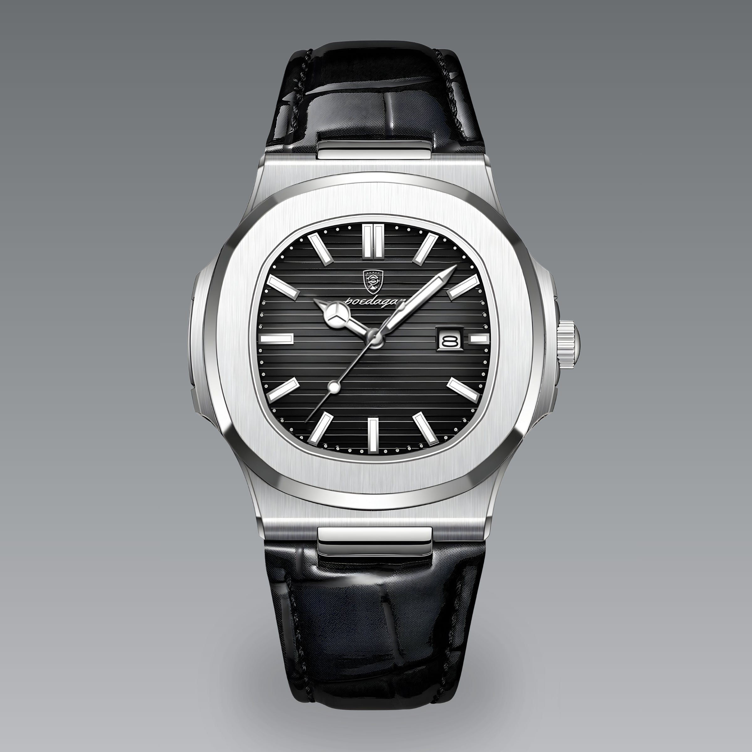 Quartz Watch – Leather Strap Date Luminous Edition