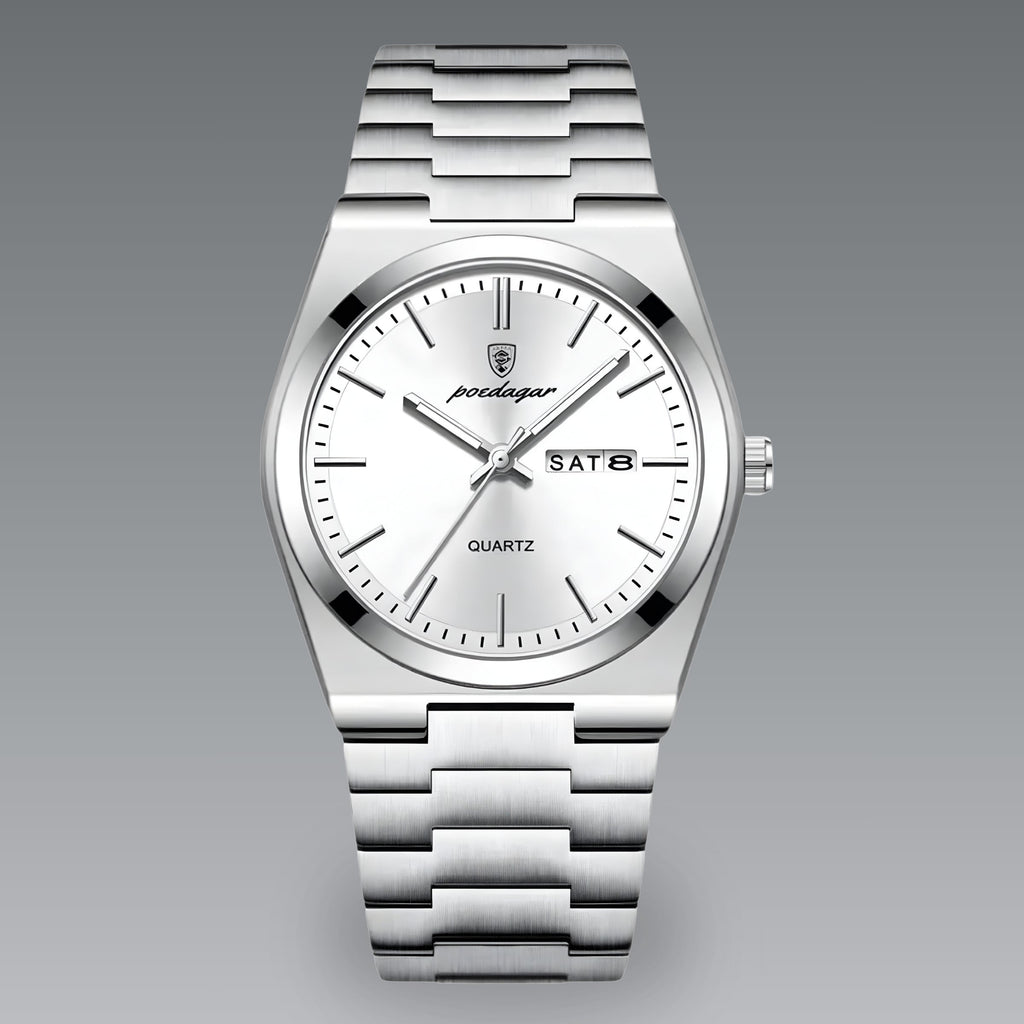 Quartz Watch – Stainless Steel Emerald Green Edition