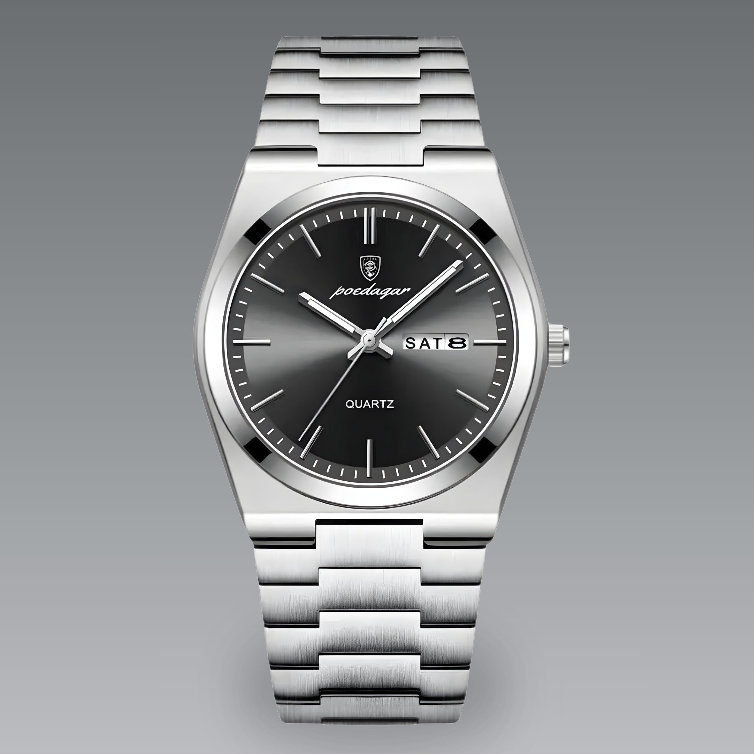 Quartz Watch – Stainless Steel Emerald Green Edition