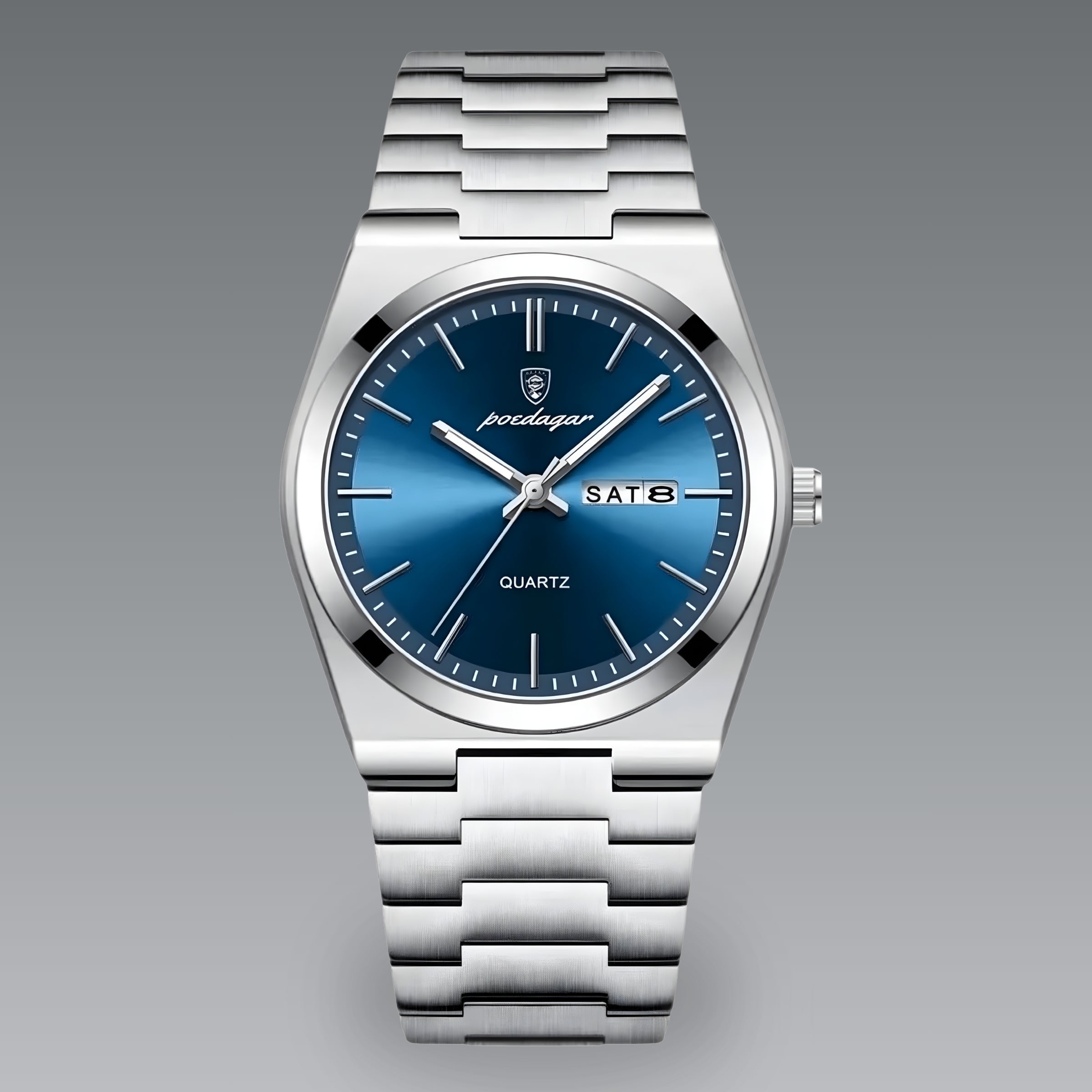 Quartz Watch – Stainless Steel Emerald Green Edition