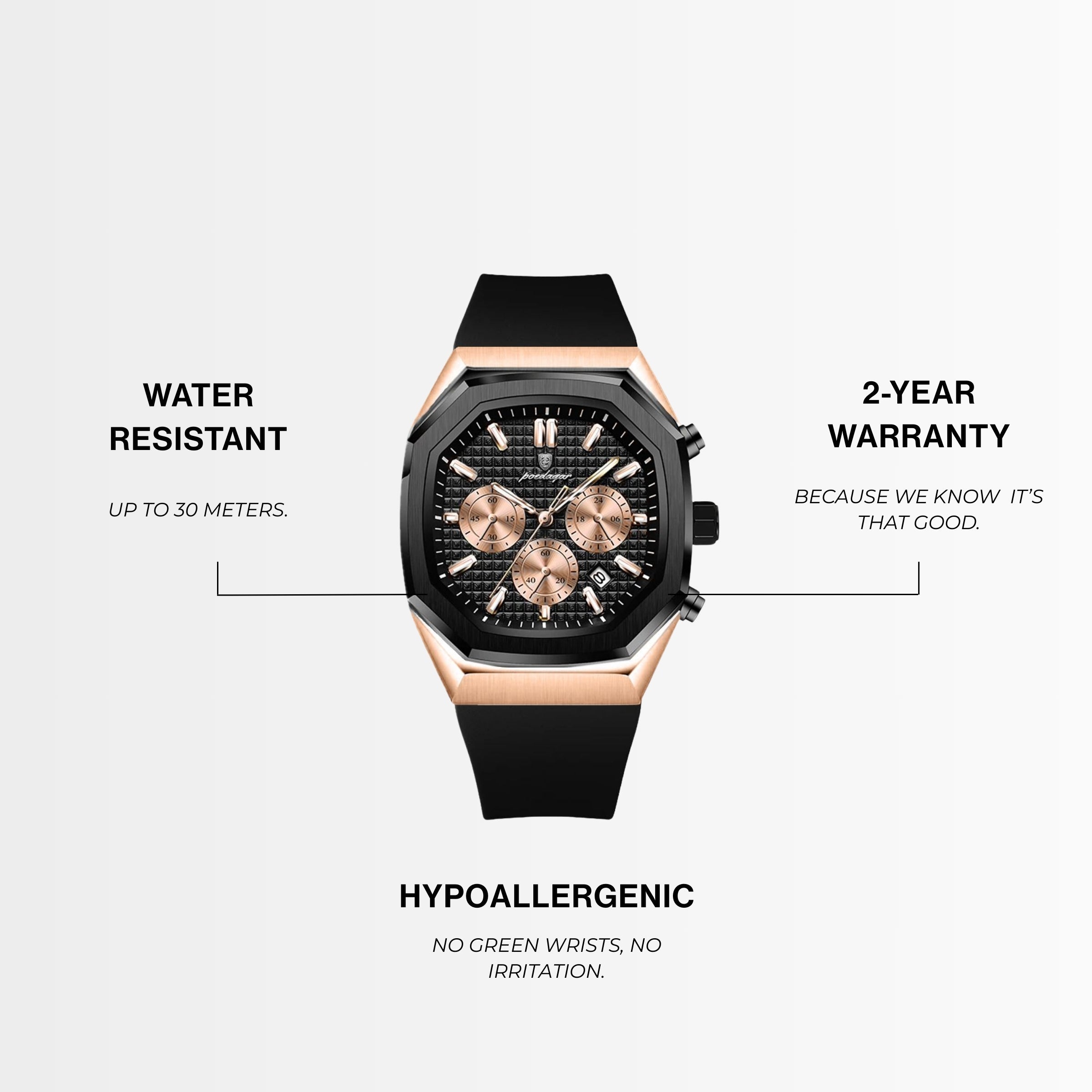 Chronograph Watch – Steel Silver Sport Edition