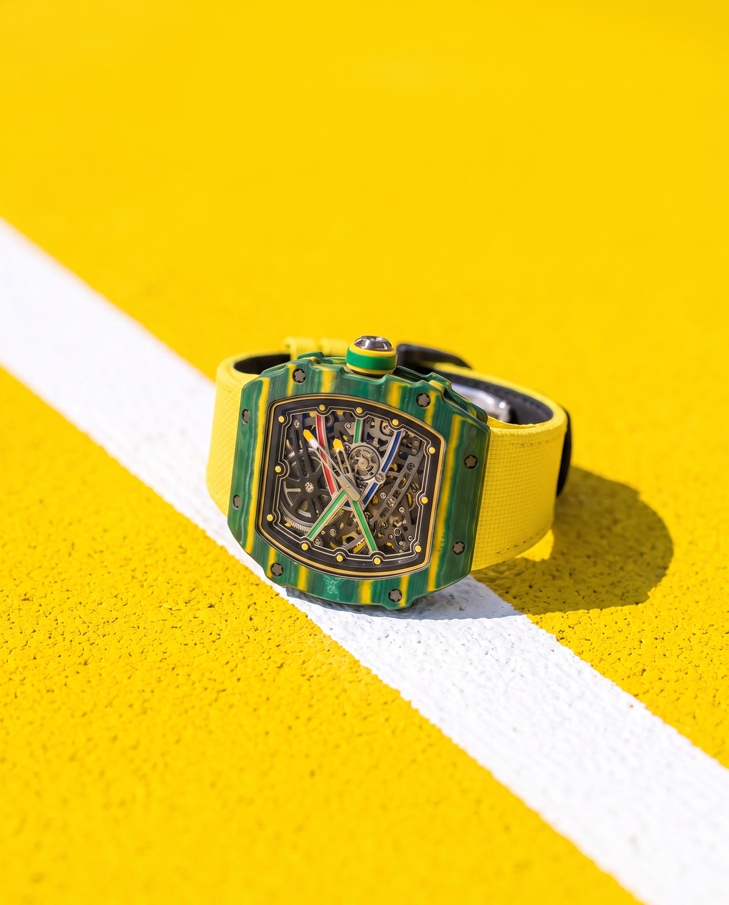 Skeleton Automatic Watch – Smiley Colorway