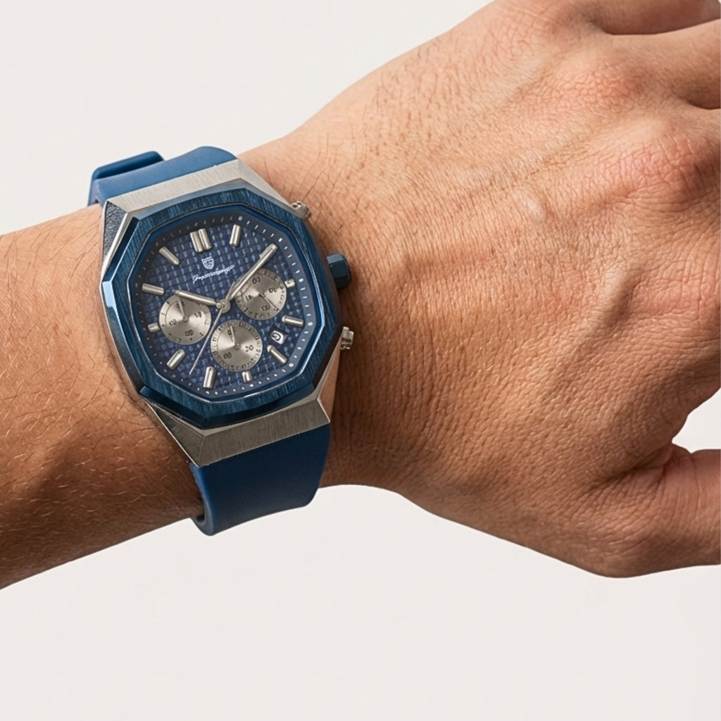 Chronograph Watch – Steel Silver Sport Edition