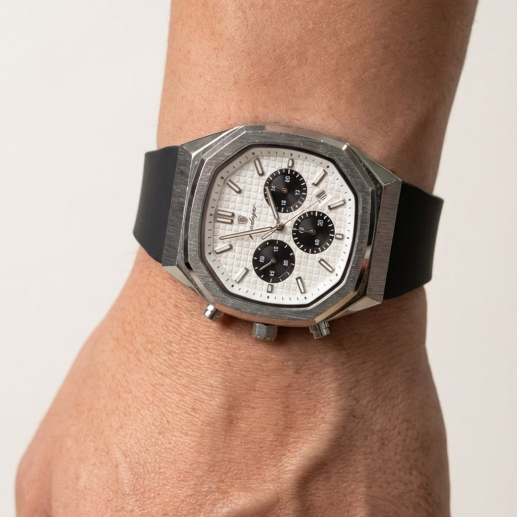 Chronograph Watch – Steel Silver Sport Edition